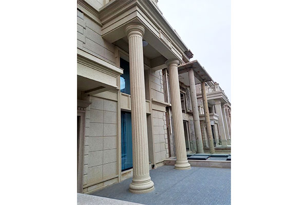 How do Stone Columns (Column-Wrapped) ensure the load-bearing and stability of buildings in engineering applications?